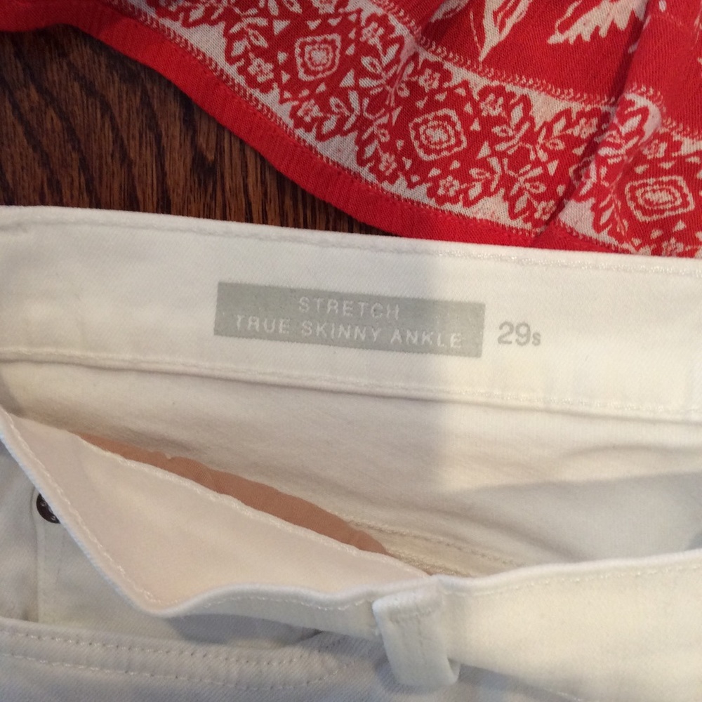 Gap stretch true skinny ankle white jeans 29Short - Picture 4 of 7